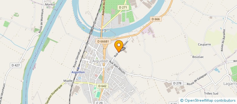 localisation de l'entreprise MONSIEUR JOAO ALEXANDRE CORREIA AMORIM  AIGUILLON