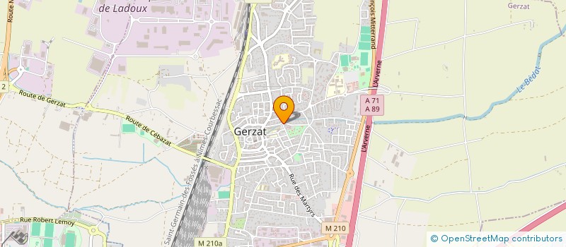 localisation de l'entreprise MONSIEUR JOAO ANTUNES  GERZAT