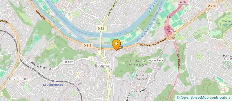 localisation de l'entreprise MONSIEUR JOAO ARAUJO  BOUGIVAL