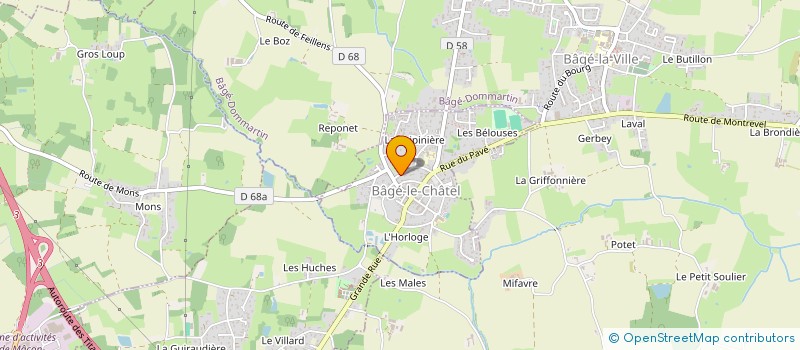 localisation de l'entreprise MONSIEUR JOAO BATISTA TEIXEIRA  BAGE-LE-CHATEL