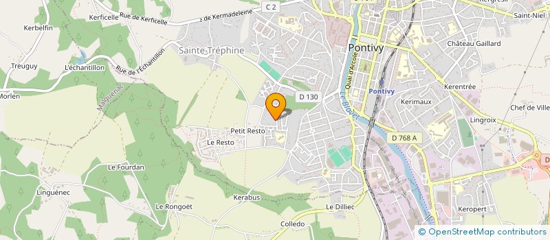 localisation de l'entreprise MONSIEUR JOAO BAZONGADIO à PONTIVY