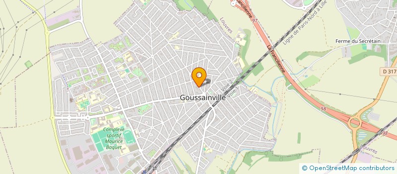 localisation de l'entreprise MONSIEUR JOAO BRITO  GOUSSAINVILLE
