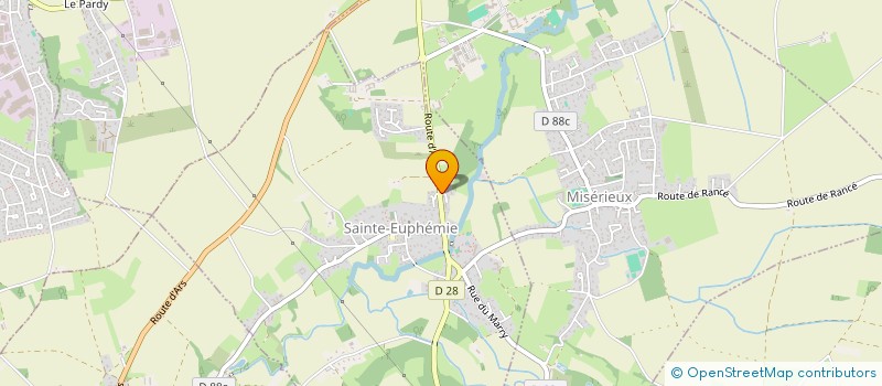 localisation de l'entreprise MONSIEUR JOAO CALHAU  SAINTE-EUPHEMIE