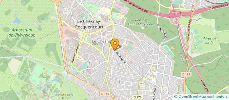 localisation de l'entreprise MONSIEUR JOAO CARLOS DA COSTA LIMA  LE CHESNAY-ROCQUENCOURT