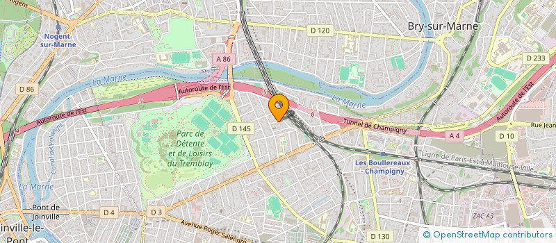 localisation de l'entreprise MONSIEUR JOAO CRUZ  CHAMPIGNY-SUR-MARNE