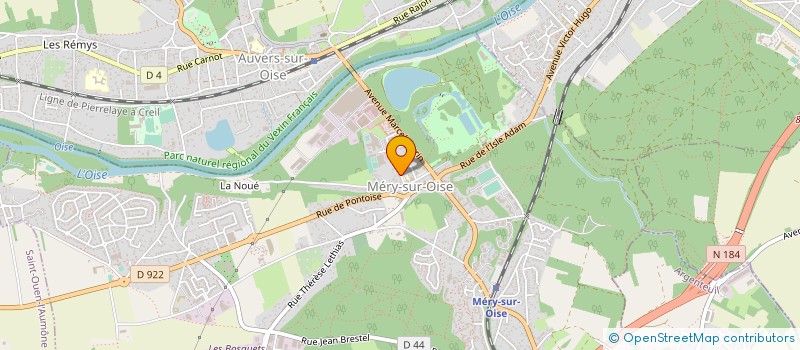 localisation de l'entreprise MONSIEUR JOAO DA CUNHA  MERY-SUR-OISE