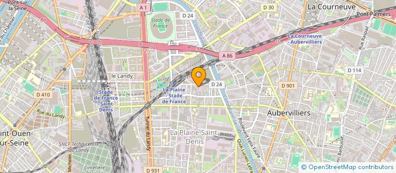 localisation de l'entreprise MONSIEUR JOAO DA SILVA à AUBERVILLIERS
