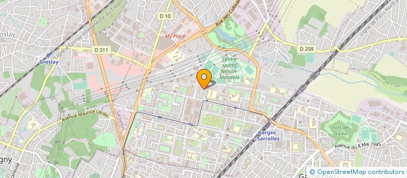 localisation de l'entreprise MONSIEUR JOAO DA SILVA GONCALVES à SARCELLES