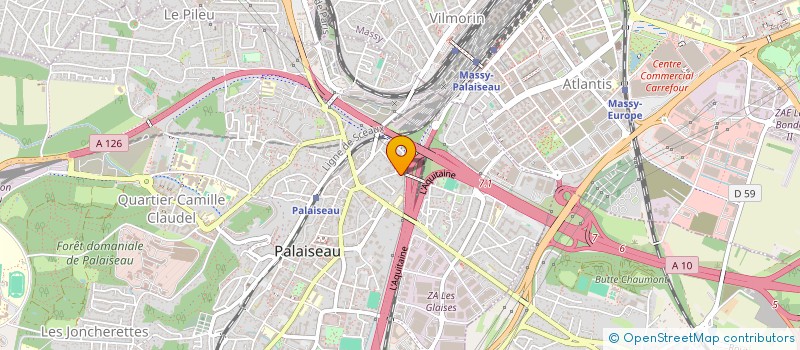 localisation de l'entreprise MONSIEUR JOAO DAS NEVES  PALAISEAU