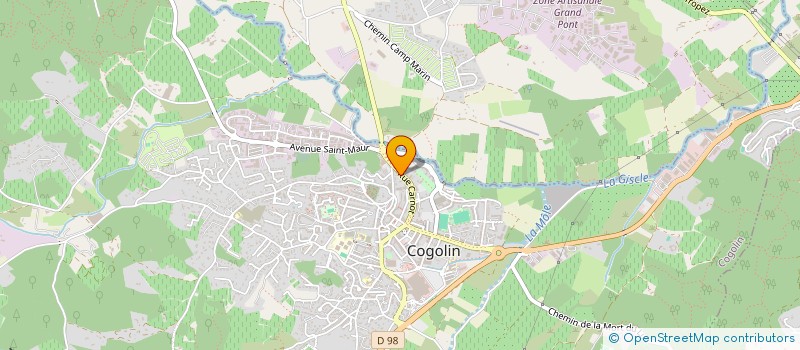 localisation de l'entreprise MONSIEUR JOAO DE FREITAS à COGOLIN