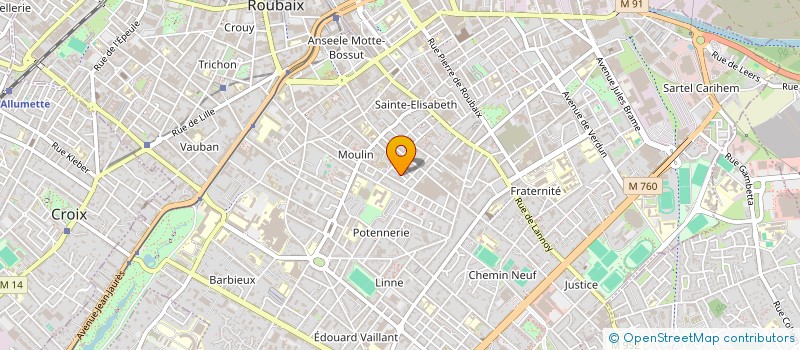 localisation de l'entreprise MONSIEUR JOAO DOS REIS BORGES MONTEIRO  ROUBAIX