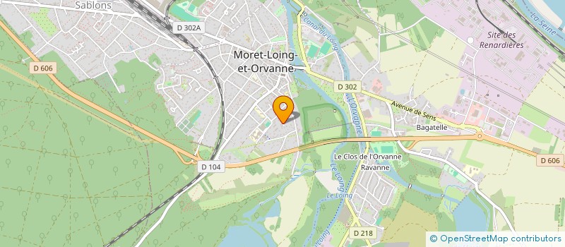 localisation de l'entreprise MONSIEUR JOAO FERNANDES LOUREIRO  MORET-LOING-ET-ORVANNE