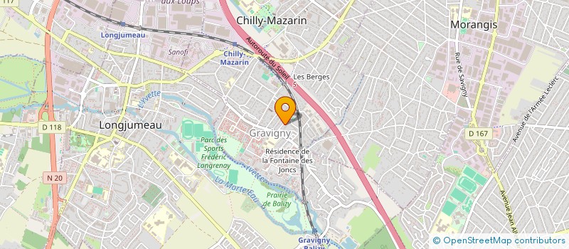 localisation de l'entreprise MONSIEUR JOAO FERNANDEZ  CHILLY-MAZARIN