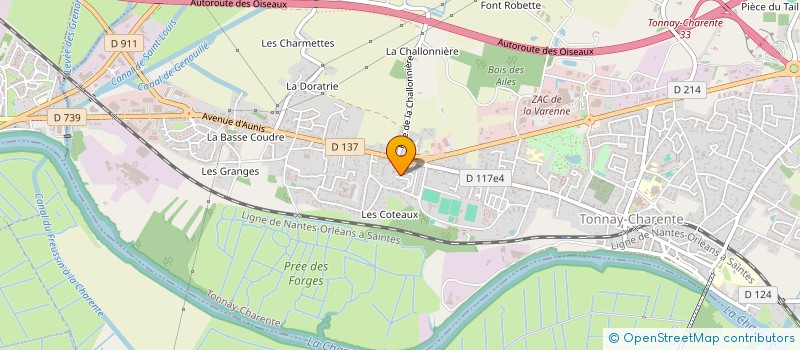 localisation de l'entreprise MONSIEUR JOAO FILIPE RODRIGUES MOREIRA  TONNAY CHARENTE