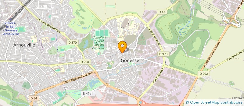 localisation de l'entreprise MONSIEUR JOAO MANUEL DE SOUSA MAGALHAES  GONESSE