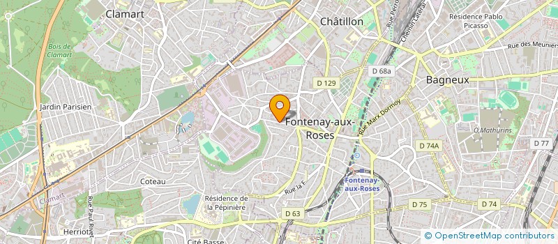 localisation de l'entreprise MONSIEUR JOAO MARCAL PEREIRA à FONTENAY-AUX-ROSES
