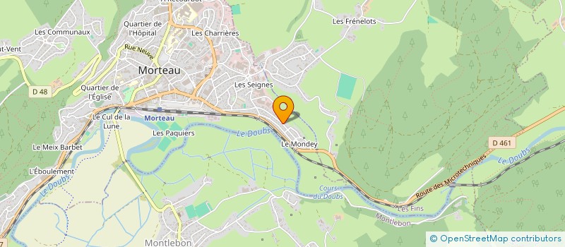 localisation de l'entreprise MONSIEUR JOAO MARQUES DUARTE  MORTEAU