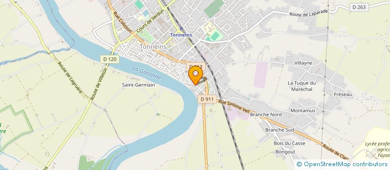 localisation de l'entreprise MONSIEUR JOAO MARQUES GARCIA  TONNEINS