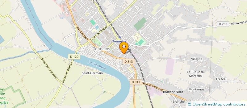 localisation de l'entreprise MONSIEUR JOAO MARTINS TOMAS  TONNEINS