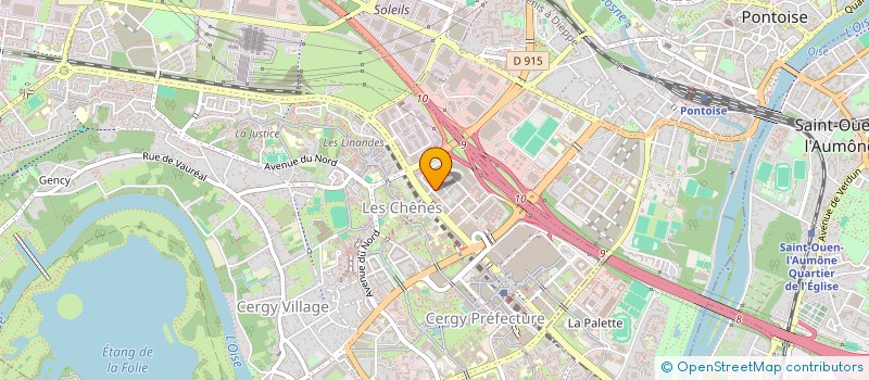 localisation de l'entreprise MONSIEUR JOAO MIRANDA TEIXEIRA  CERGY