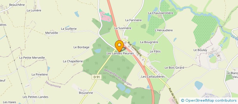 localisation de l'entreprise MONSIEUR JOAO PAULO DE JESUS DA COSTA  BEAUPREAU-EN-MAUGES