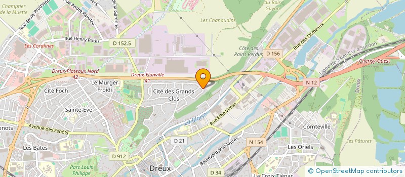 localisation de l'entreprise MONSIEUR JOAO PRATES VAZ à DREUX