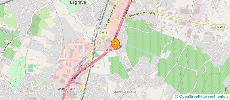 localisation de l'entreprise MONSIEUR JOAO REIS DA SILVA  SAINTE-EULALIE