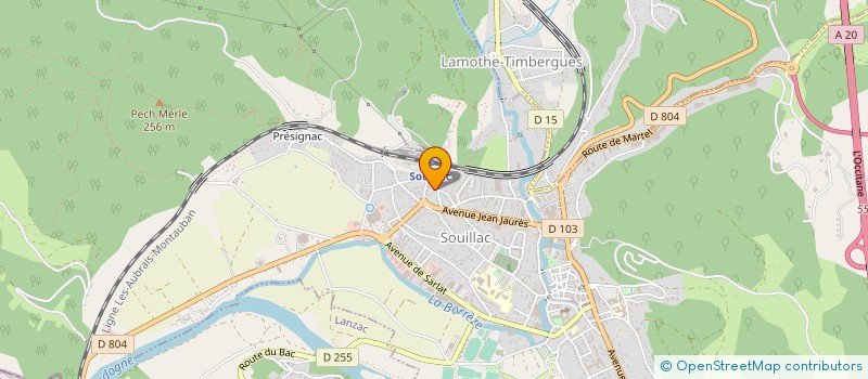 localisation de l'entreprise MONSIEUR JOAO REIS MARTINHO  SOUILLAC