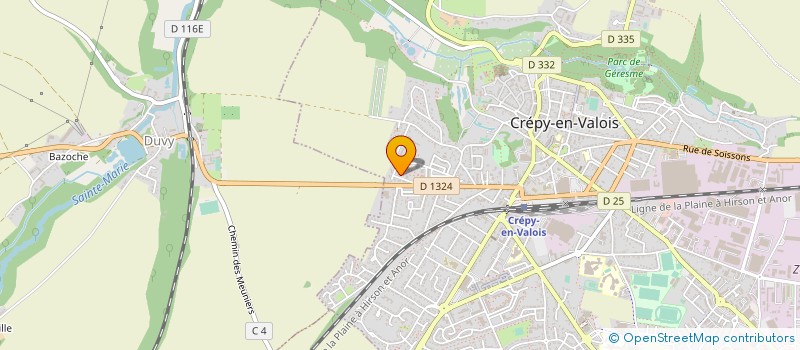localisation de l'entreprise MONSIEUR JOAO SANCHES SILVA GONCALVES à CREPY-EN-VALOIS