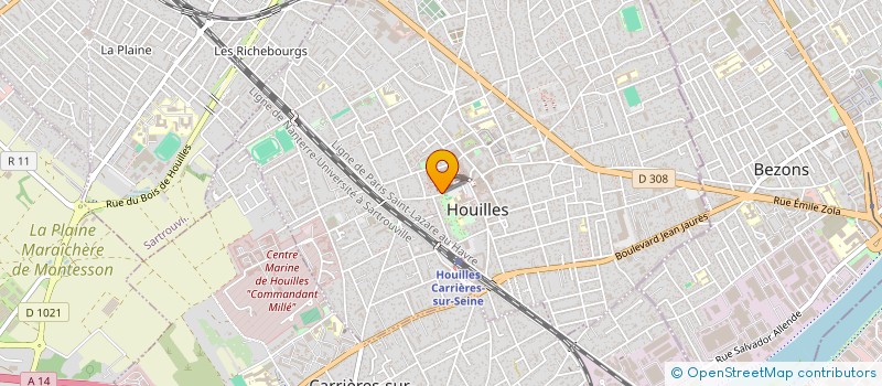 localisation de l'entreprise MONSIEUR JOAO SANCHES TAVARES  HOUILLES