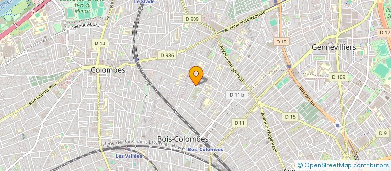 localisation de l'entreprise MONSIEUR JOAO TAVARES SILVA à BOIS-COLOMBES