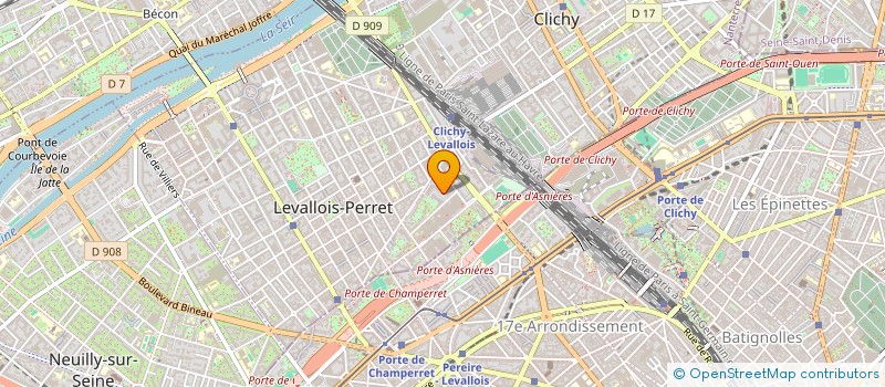 localisation de l'entreprise MONSIEUR JOAO TECASSALA à LEVALLOIS-PERRET