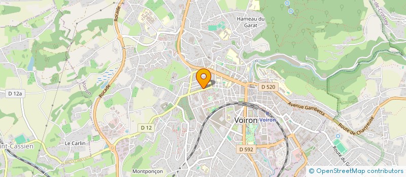 localisation de l'entreprise MONSIEUR JOAO VIEIRA ALVES  VOIRON