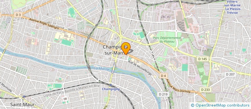 localisation de l'entreprise MONSIEUR JOAQUIM ALVES DA COSTA à CHAMPIGNY-SUR-MARNE