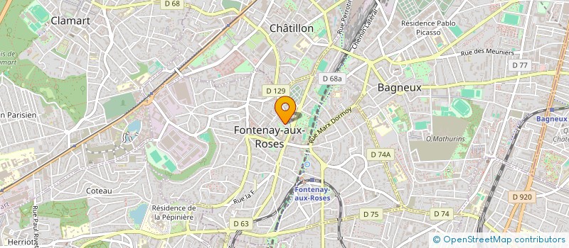 localisation de l'entreprise MONSIEUR JOAQUIM ANTUNES SANTOS à FONTENAY-AUX-ROSES