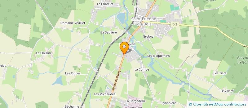 localisation de l'entreprise MONSIEUR JOAQUIM BARGADO COELHO  SAINT-ETIENNE-DU-BOIS