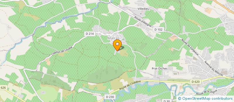 localisation de l'entreprise MONSIEUR JOAQUIM DA ROCHA FERREIRA FARIA  MALRAS