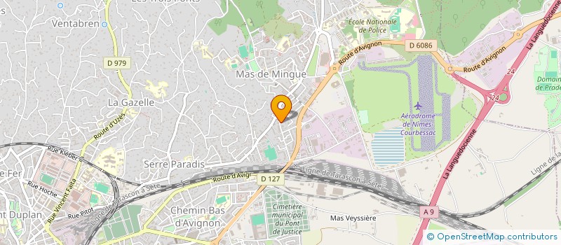 localisation de l'entreprise MONSIEUR JOAQUIM DA SILVA BASTOS  NIMES