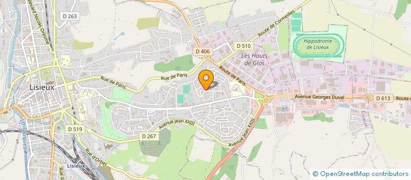 localisation de l'entreprise MONSIEUR JOAQUIM DA SILVA RODRIGUES  LISIEUX