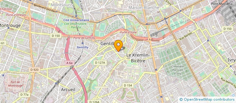 localisation de l'entreprise MONSIEUR JOAQUIM GARCIA VEGA  GENTILLY