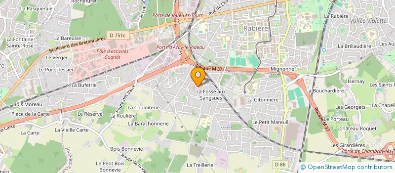 localisation de l'entreprise MONSIEUR JOAQUIM JESUS FERREIRA  JOUE-LES-TOURS