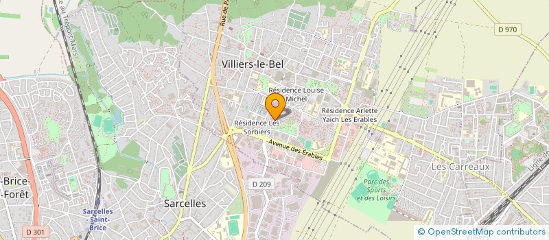 localisation de l'entreprise MONSIEUR JOAQUIM MARTINS  VILLIERS-LE-BEL