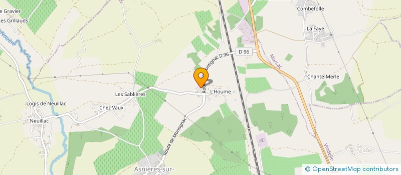 localisation de l'entreprise MONSIEUR JOAQUIM MONTANOLA  ASNIERES-SUR-NOUERE