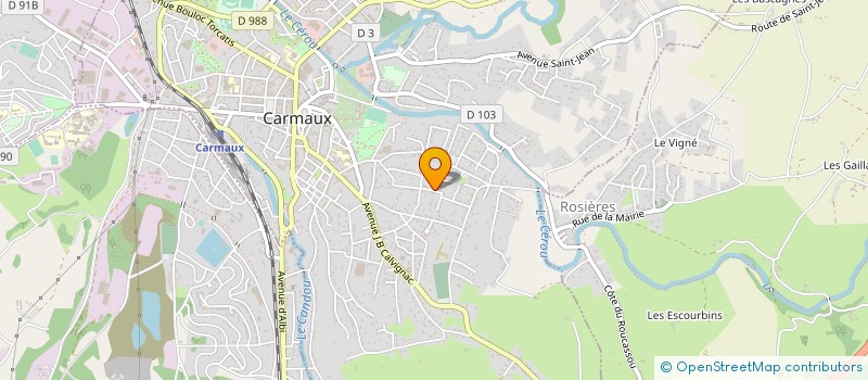 localisation de l'entreprise MONSIEUR JOAQUIM TEIXEIRA  CARMAUX