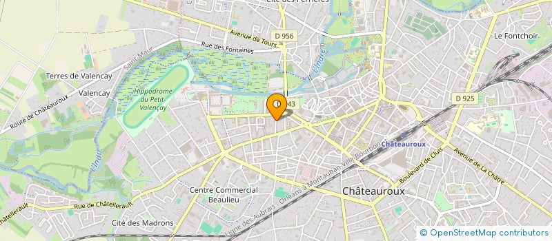 localisation de l'entreprise MONSIEUR JOAQUIM WEBER à CHATEAUROUX