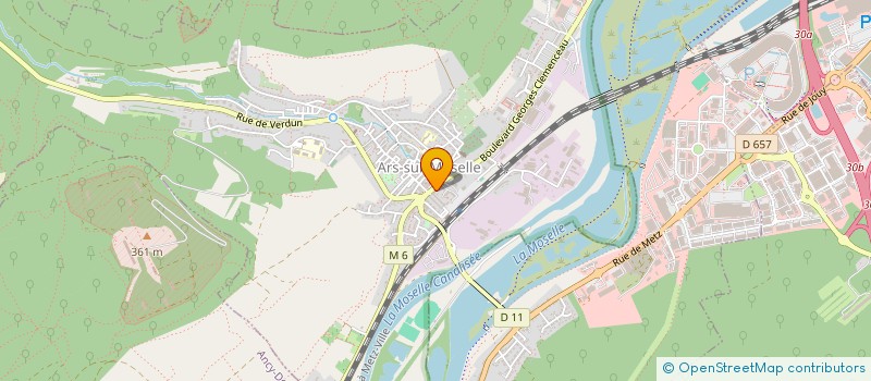 localisation de l'entreprise MONSIEUR JOB MOUSSONGO  ARS-SUR-MOSELLE