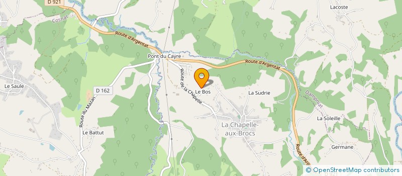 localisation de l'entreprise MONSIEUR JOCELIN FERAL  LA CHAPELLE-AUX-BROCS