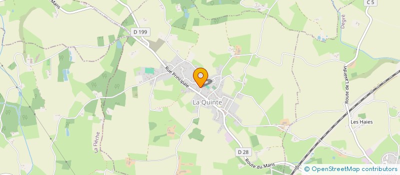 localisation de l'entreprise MONSIEUR JOCELIN MEZERETTE  LA QUINTE