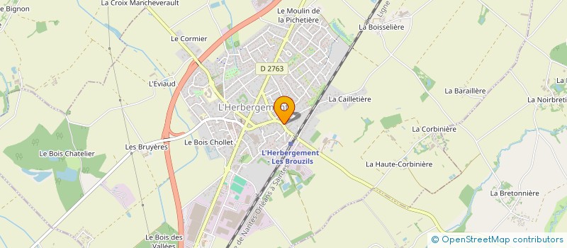 localisation de l'entreprise MONSIEUR JOCELIN PIEDALLU  L'HERBERGEMENT