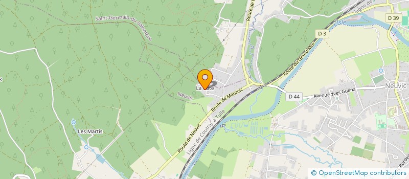 localisation de l'entreprise MONSIEUR JOCELIN POUYADE  NEUVIC